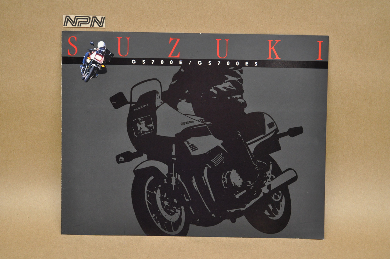 Vintage NOS 1985 Suzuki GS700 E GS700 ES Brochure OEM Dealer Stamp Specs NEW