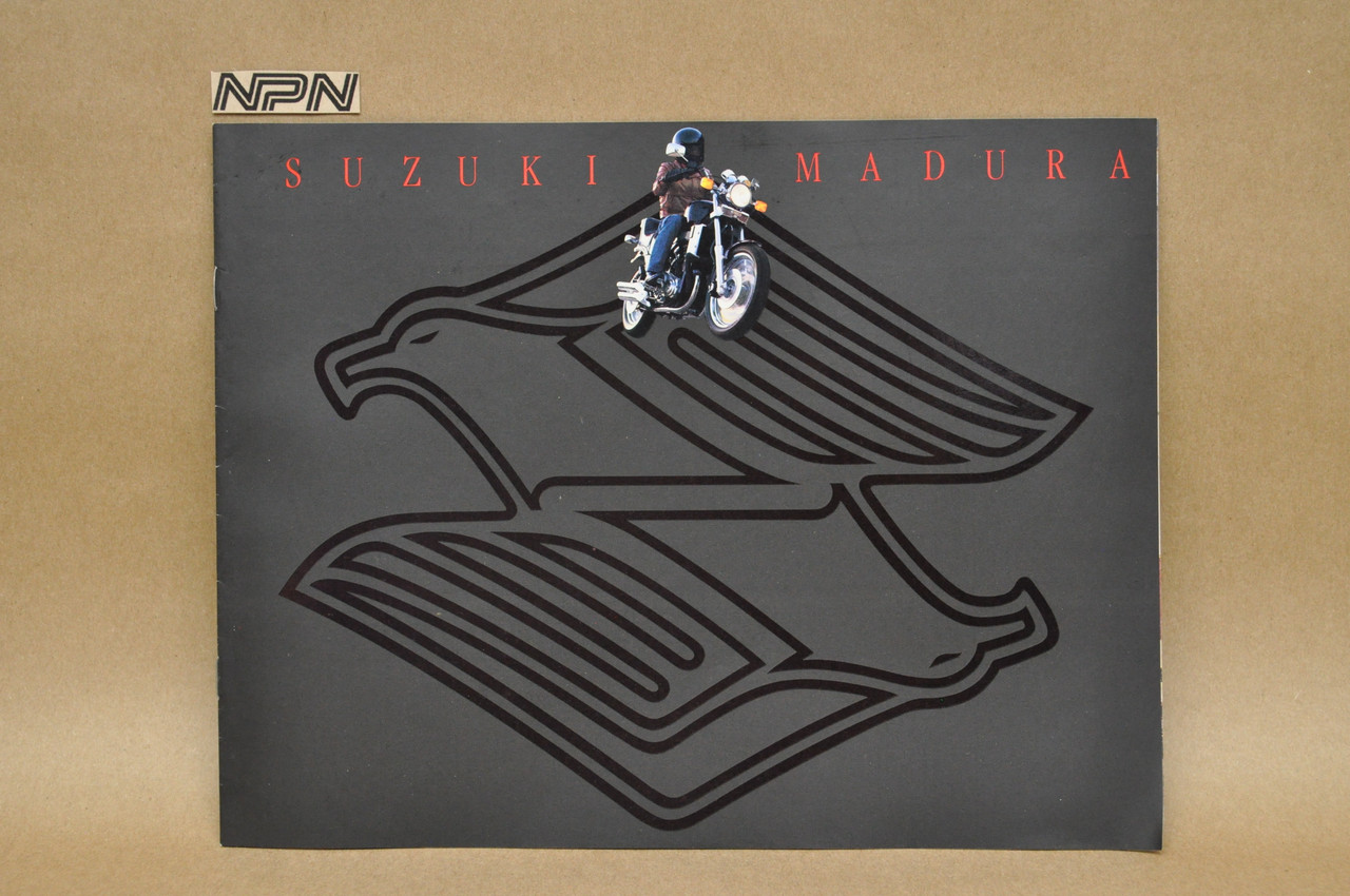 Vintage NOS 1985 Suzuki GV700 GV1200 Madura Brochure OEM Dealer Stamp Specs NEW