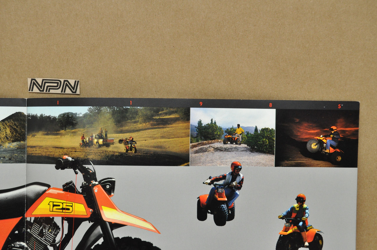 Vintage NOS 1985 Suzuki ALT125 ATV Brochure OEM Dealer Stamp Specs NEW