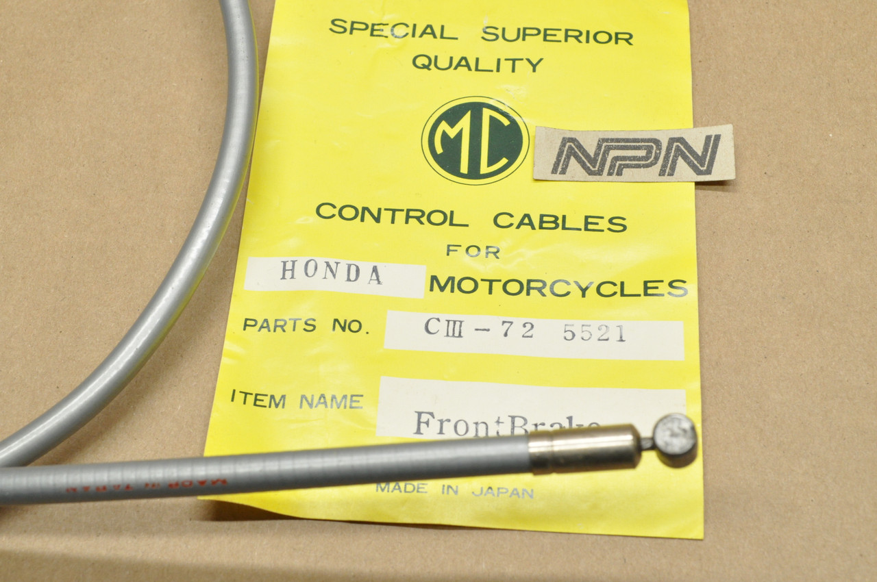 NOS Honda CL77 CL72 Scrambler MC Front Brake Cable 45450-273-010