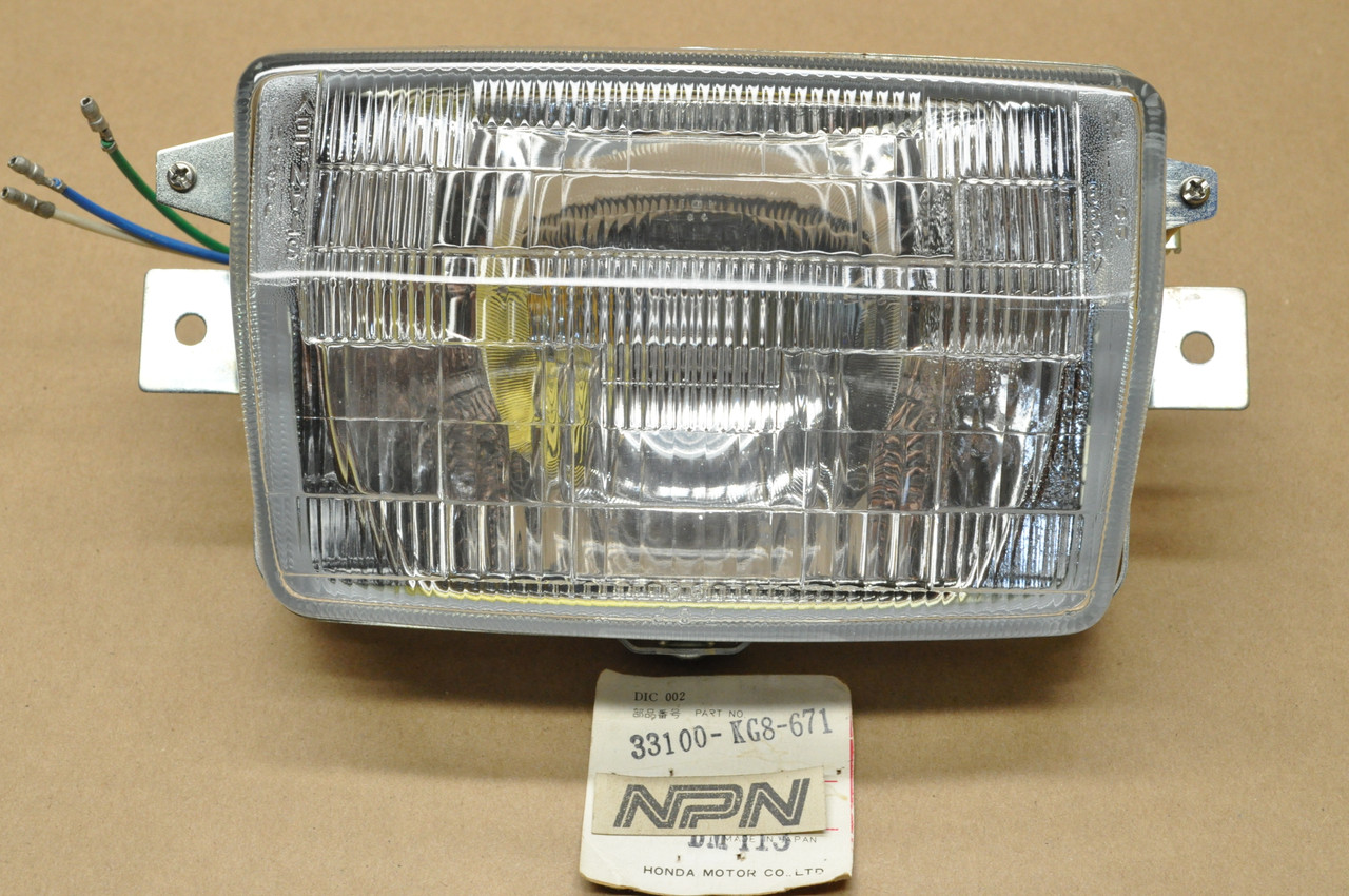 NOS Honda 1984 NH125 Aero Head Light Lamp w/ Mount Ring 12V 33100-KG8-671