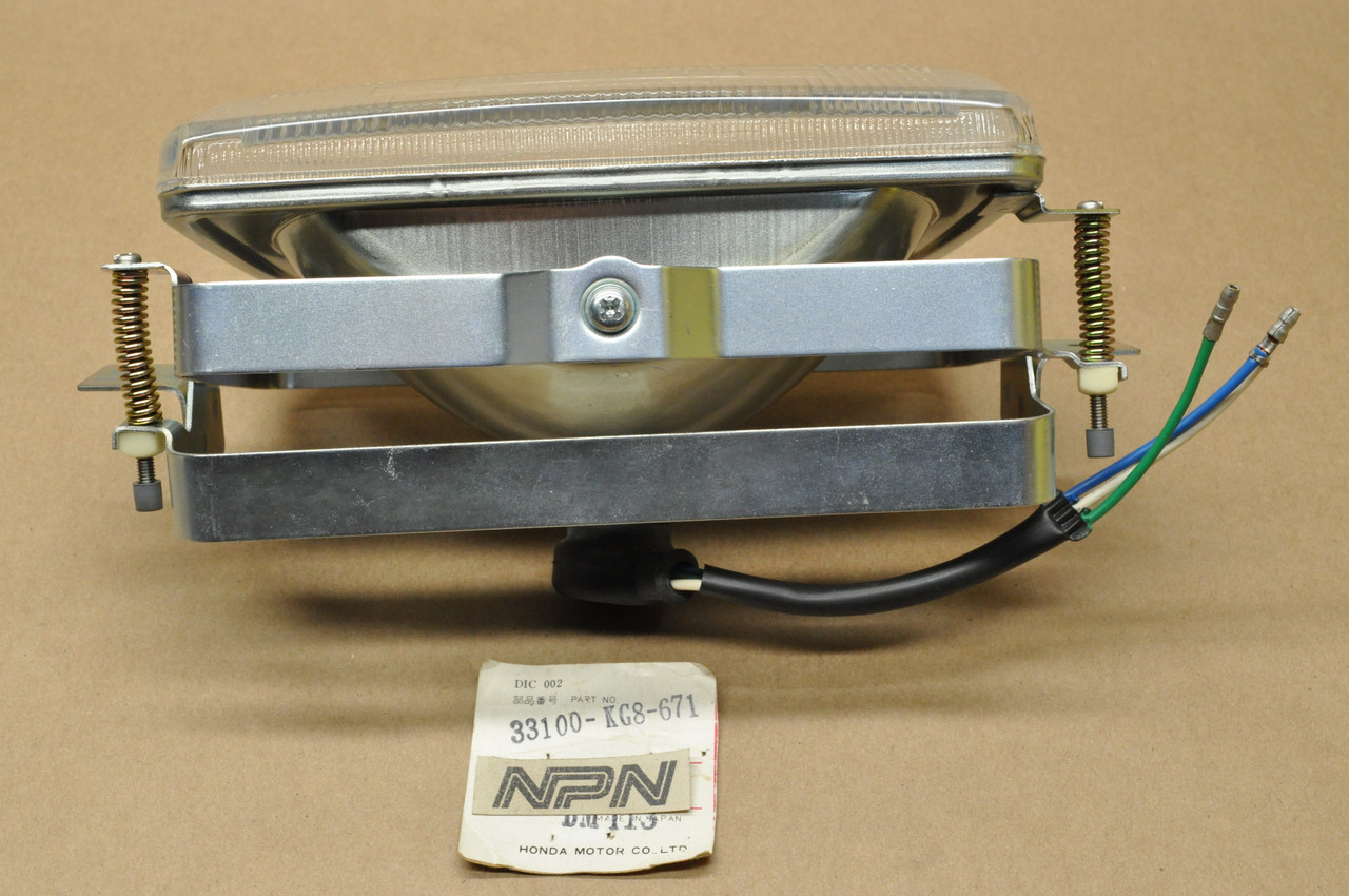 NOS Honda 1984 NH125 Aero Head Light Lamp w/ Mount Ring 12V 33100-KG8-671