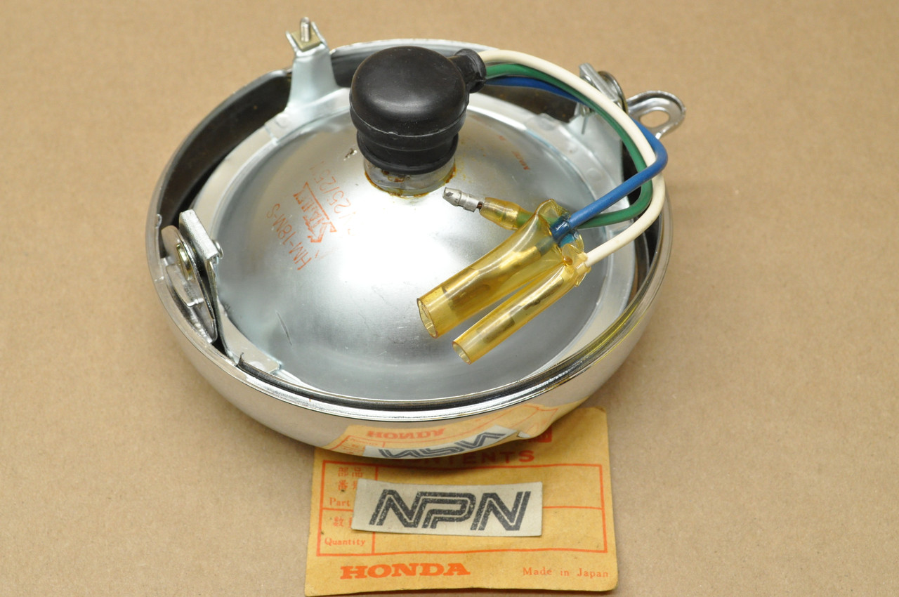 NOS Honda CL70 CT70 CT70H Stanley Sealed Head Light w/ Bezel Ring 33100-089-671