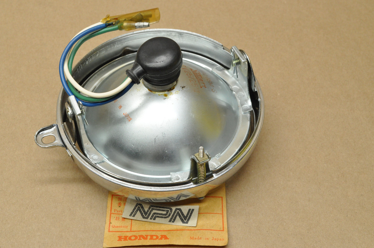 NOS Honda CL70 CT70 CT70H Stanley Sealed Head Light w/ Bezel Ring 33100-089-671