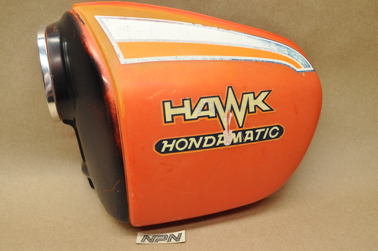 Vtg OEM Honda 1978 CB400T CB400 A Hawk Red Left Side Cover 83700-413-000 ZF