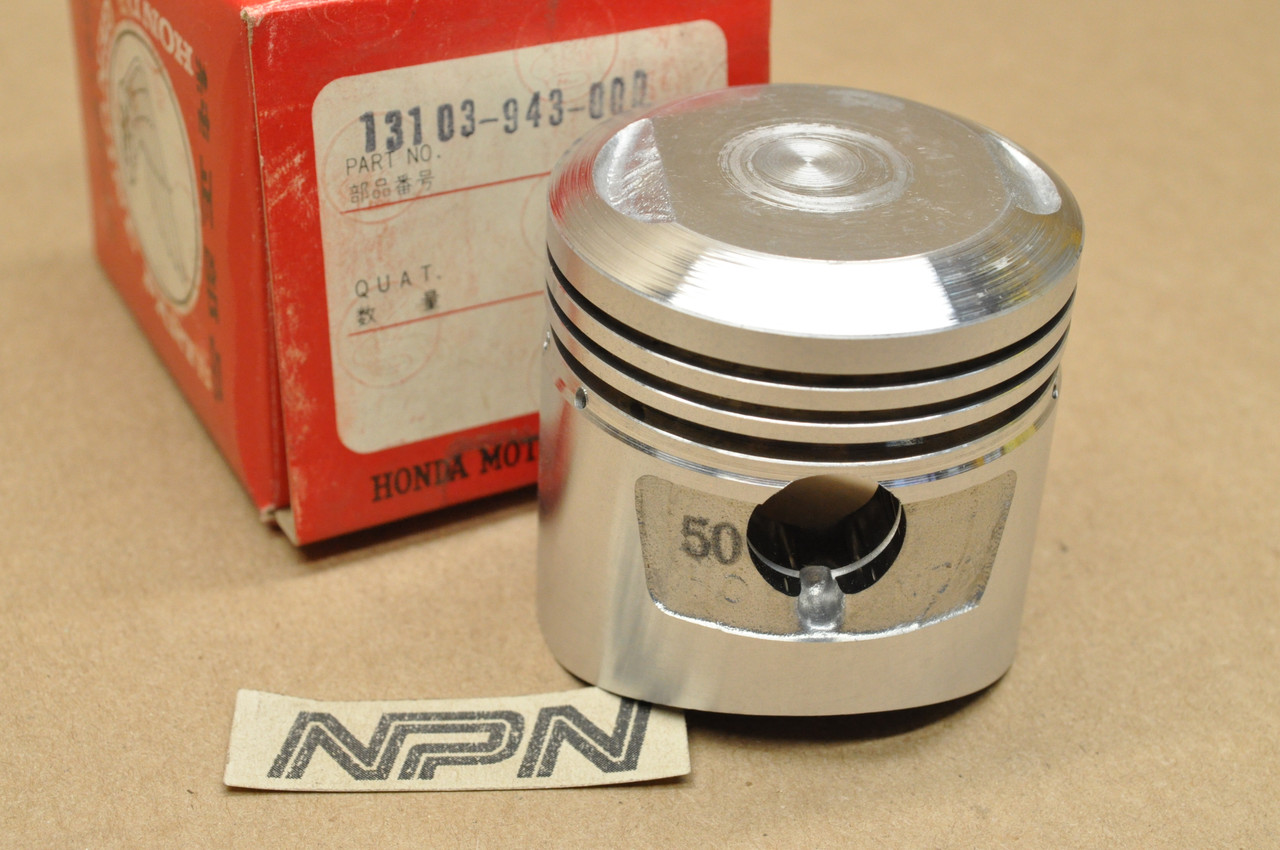 NOS Honda 1979-80 ATC110 Piston .50 Oversize 13103-943-000