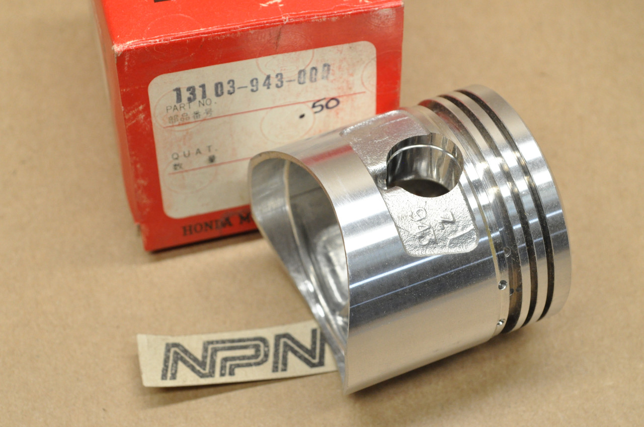 NOS Honda 1979-80 ATC110 Piston .50 Oversize 13103-943-000