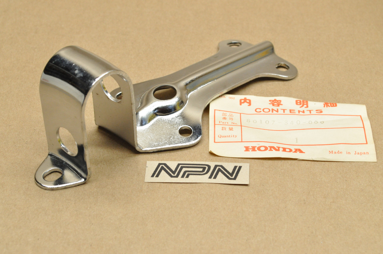 NOS Honda SL350 K2 Chrome Rear Fender Mount Stay Bracket 80107-340-000