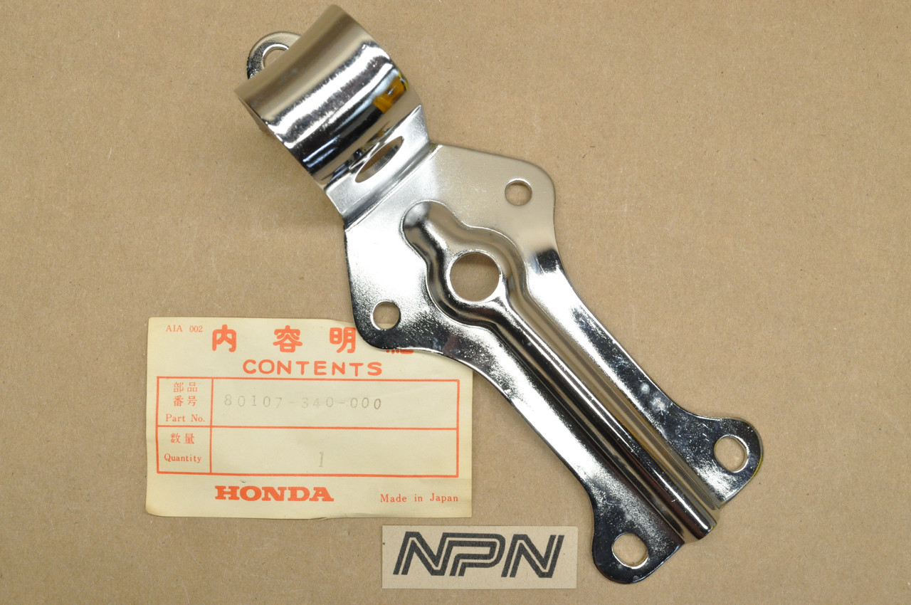 NOS Honda SL350 K2 Chrome Rear Fender Mount Stay Bracket 80107-340-000
