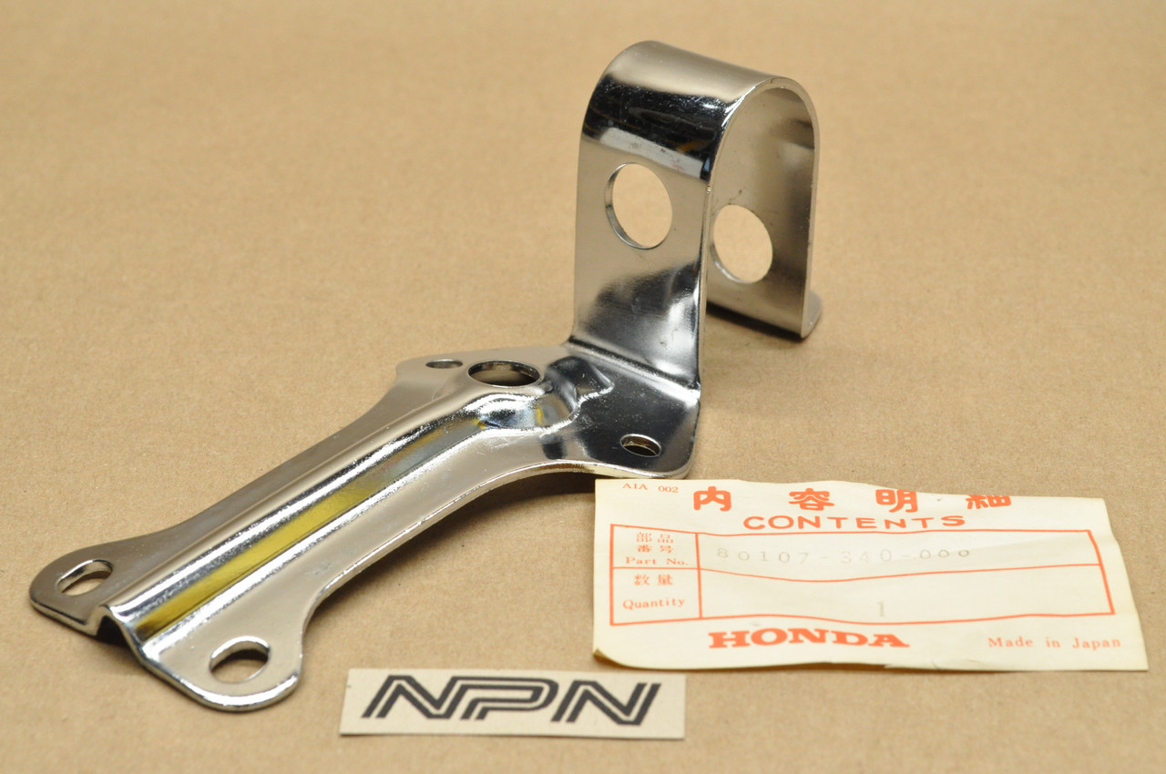 NOS Honda SL350 K2 Chrome Rear Fender Mount Stay Bracket 80107-340-000