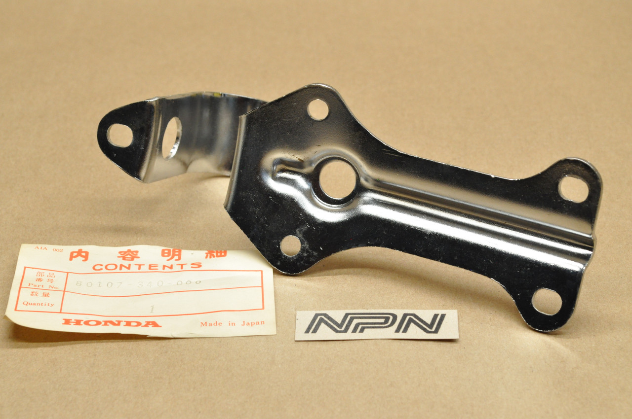 NOS Honda SL350 K2 Chrome Rear Fender Mount Stay Bracket 80107-340-000