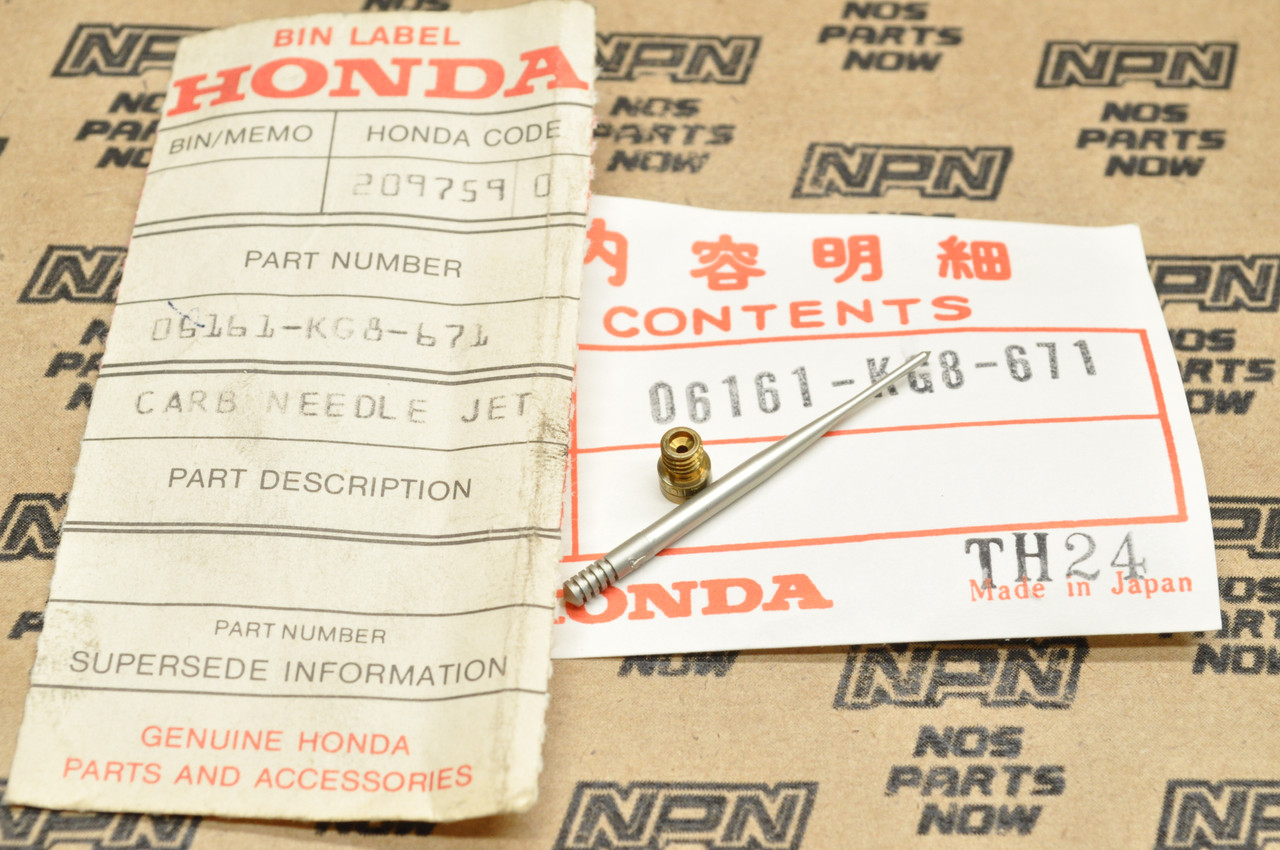 NOS Honda 1984 NH125 Aero Carburetor Jet Needle Set 06161-KG8-671