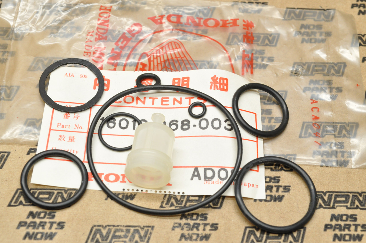 NOS Honda ATC110 ATC125 M TRX125 Carburetor Gasket O-Ring Set 16010-968-003