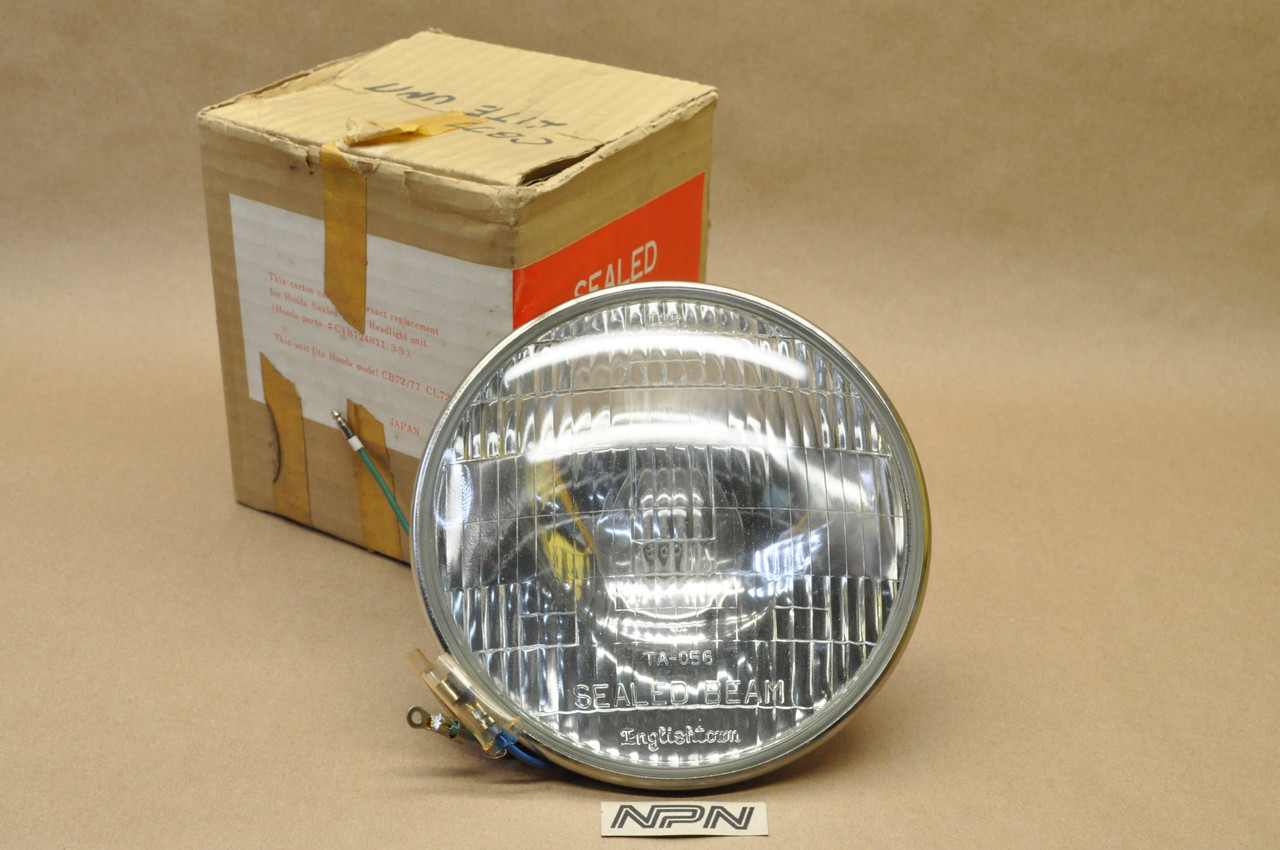 NOS Honda CB72 CB77 CL72 CL77 Englishtown Sealed Beam Head Light 33120-268-670