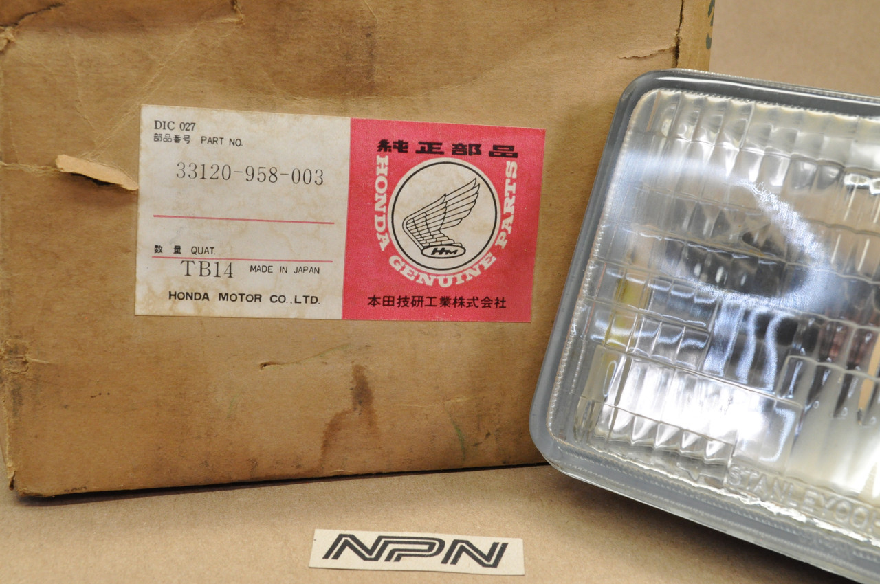 NOS Honda ATC200 ATC200E Big Red Head Light Lamp Unit 12V 45/45W 33120-958-003