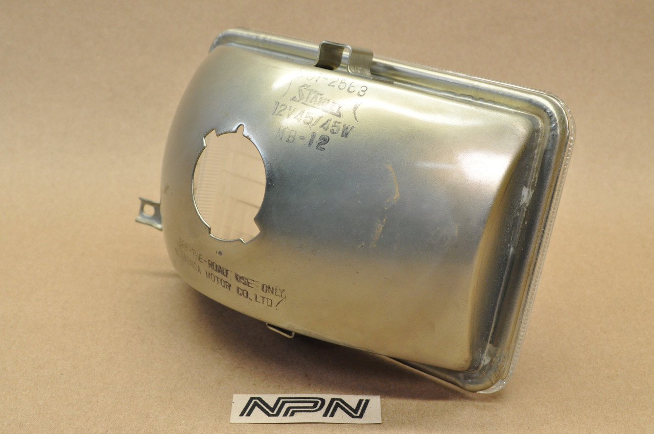 NOS Honda ATC200 ATC200E Big Red Head Light Lamp Unit 12V 45/45W 33120-958-003
