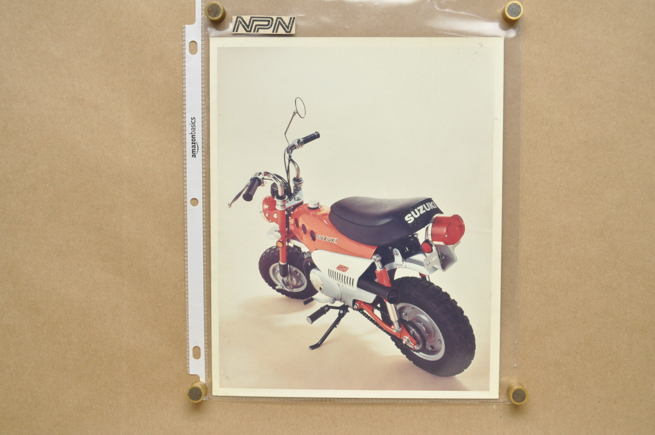 Vintage 1971 Suzuki MT50 R Trailhopper Motorcycle Dealer Spec Photo