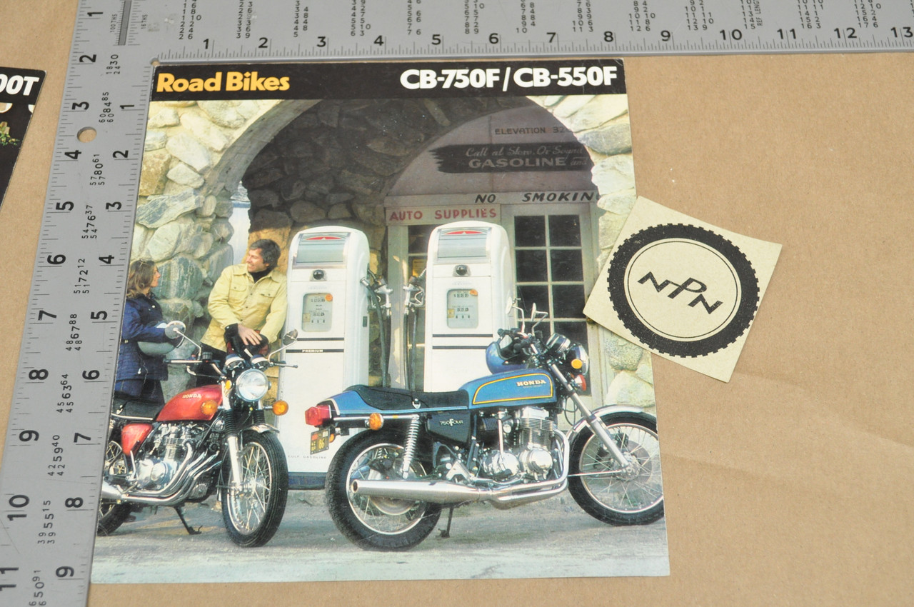 Vintage 1975 Honda CB750 F CB550 F Motorcycle Brochure OEM Dealer