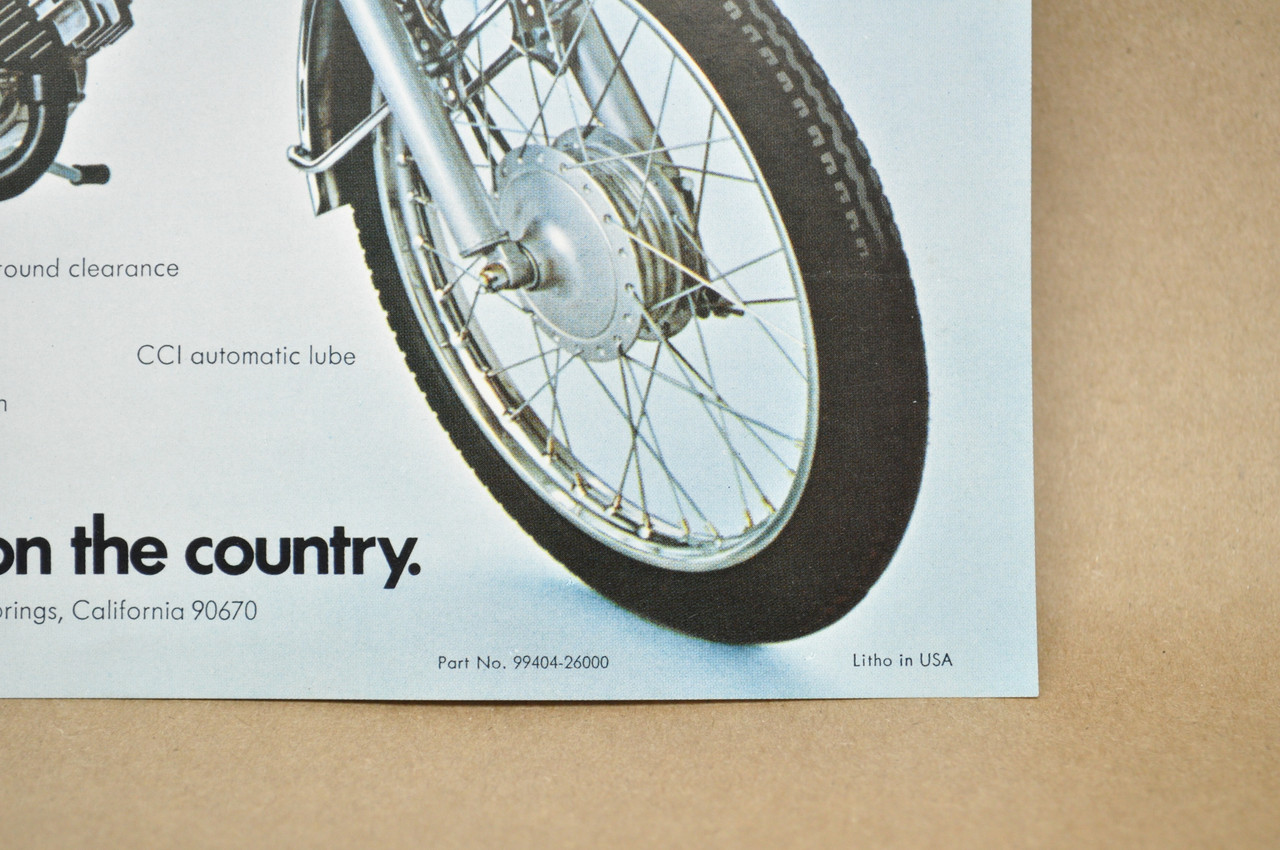 Vintage NOS 1971 Suzuki TC120 R Cat TS50 R Gaucho Brochure OEM Dealer Specs