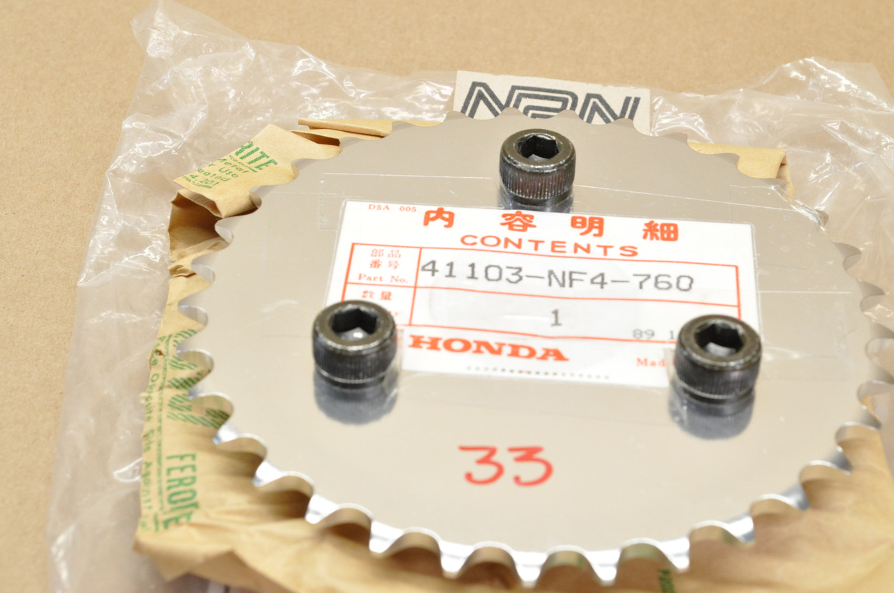 NOS Honda HRC 1995-2002 RS125 R Final Drive Sprocket 33T 41103-NF4-760