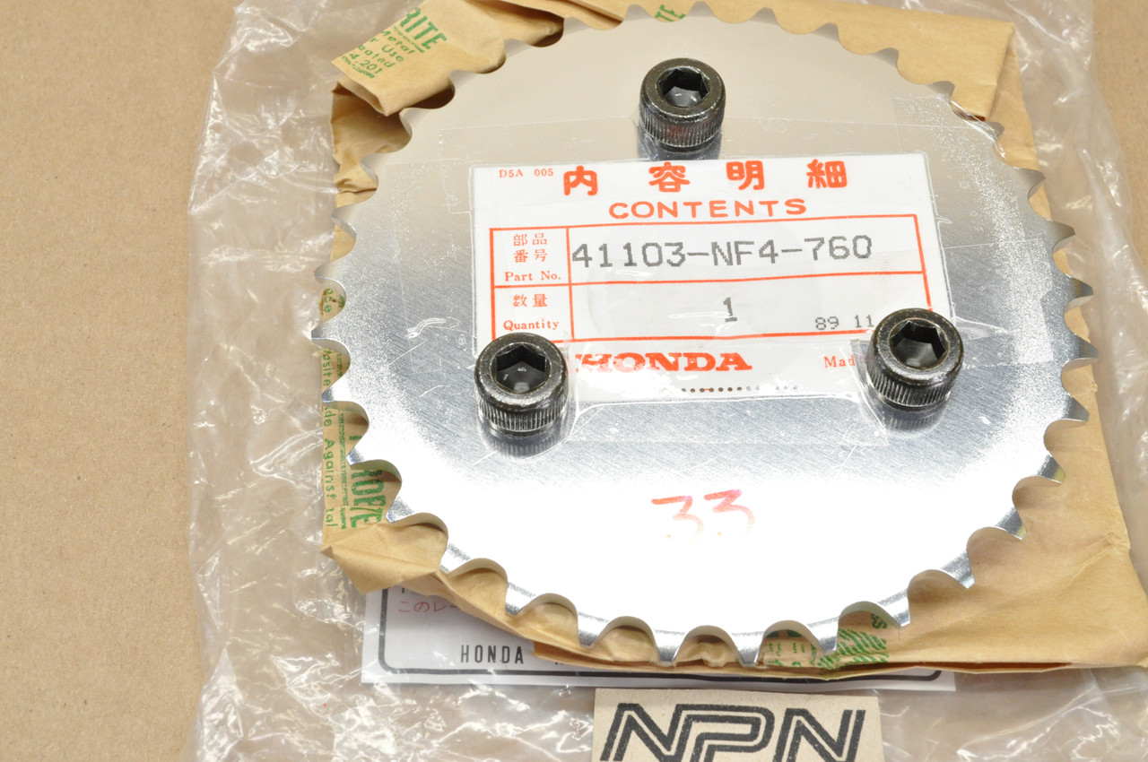NOS Honda HRC 1995-2002 RS125 R Final Drive Sprocket 33T 41103-NF4-760
