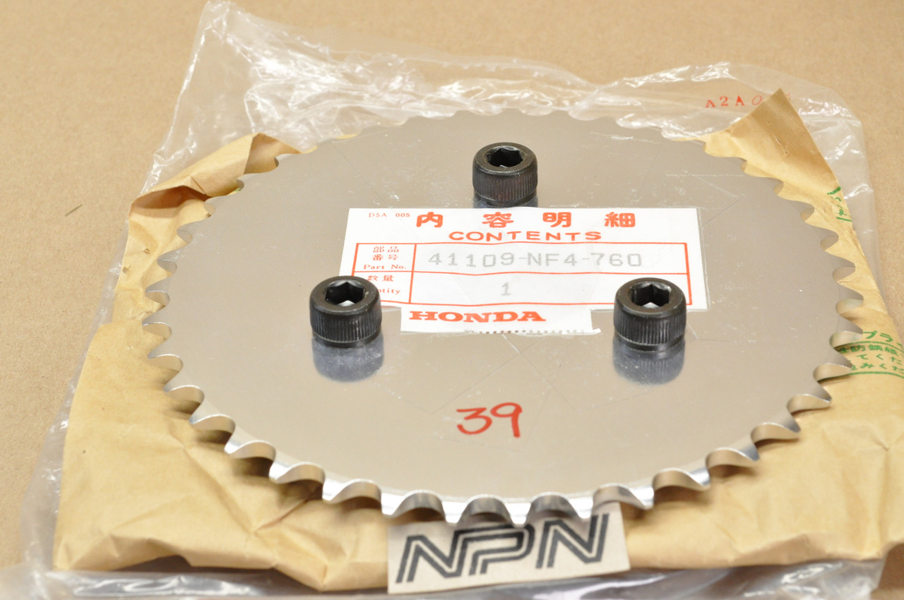 NOS Honda HRC 1995-2002 RS125 R Final Drive Sprocket 39T 41109-NF4-760