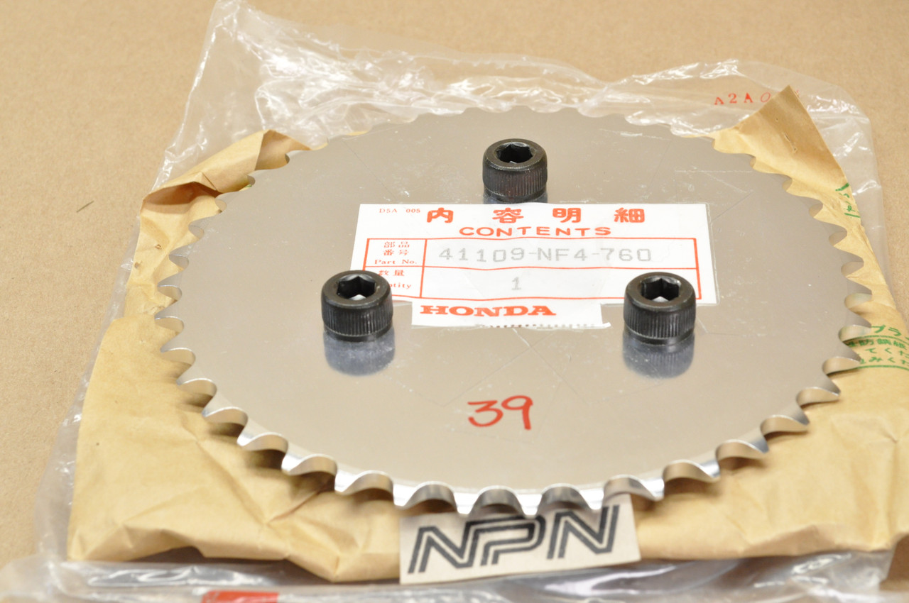 NOS Honda HRC 1995-2002 RS125 R Final Drive Sprocket 39T 41109-NF4-760