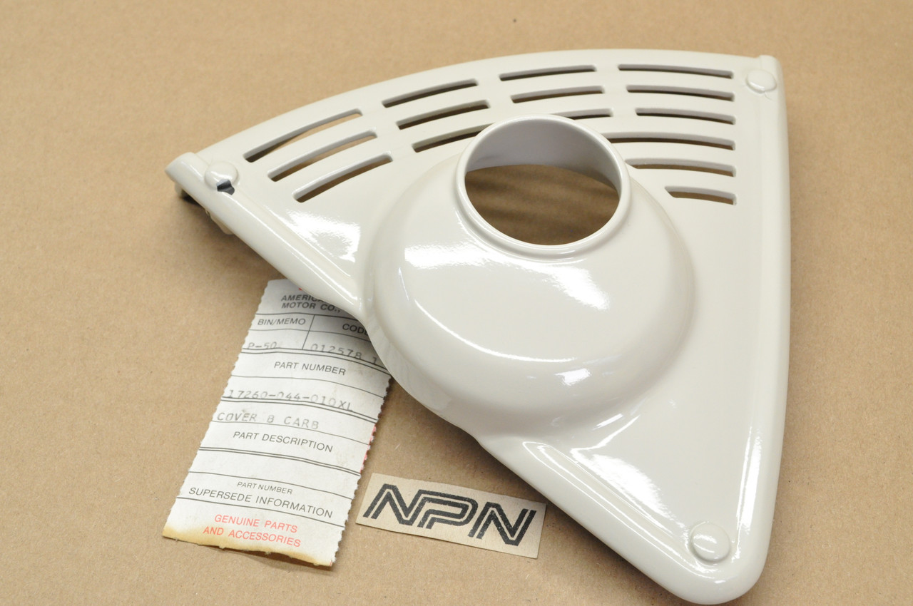 NOS Honda P50 Little Honda Ivory White Carburetor Side Cover B 17260-044-010 XL