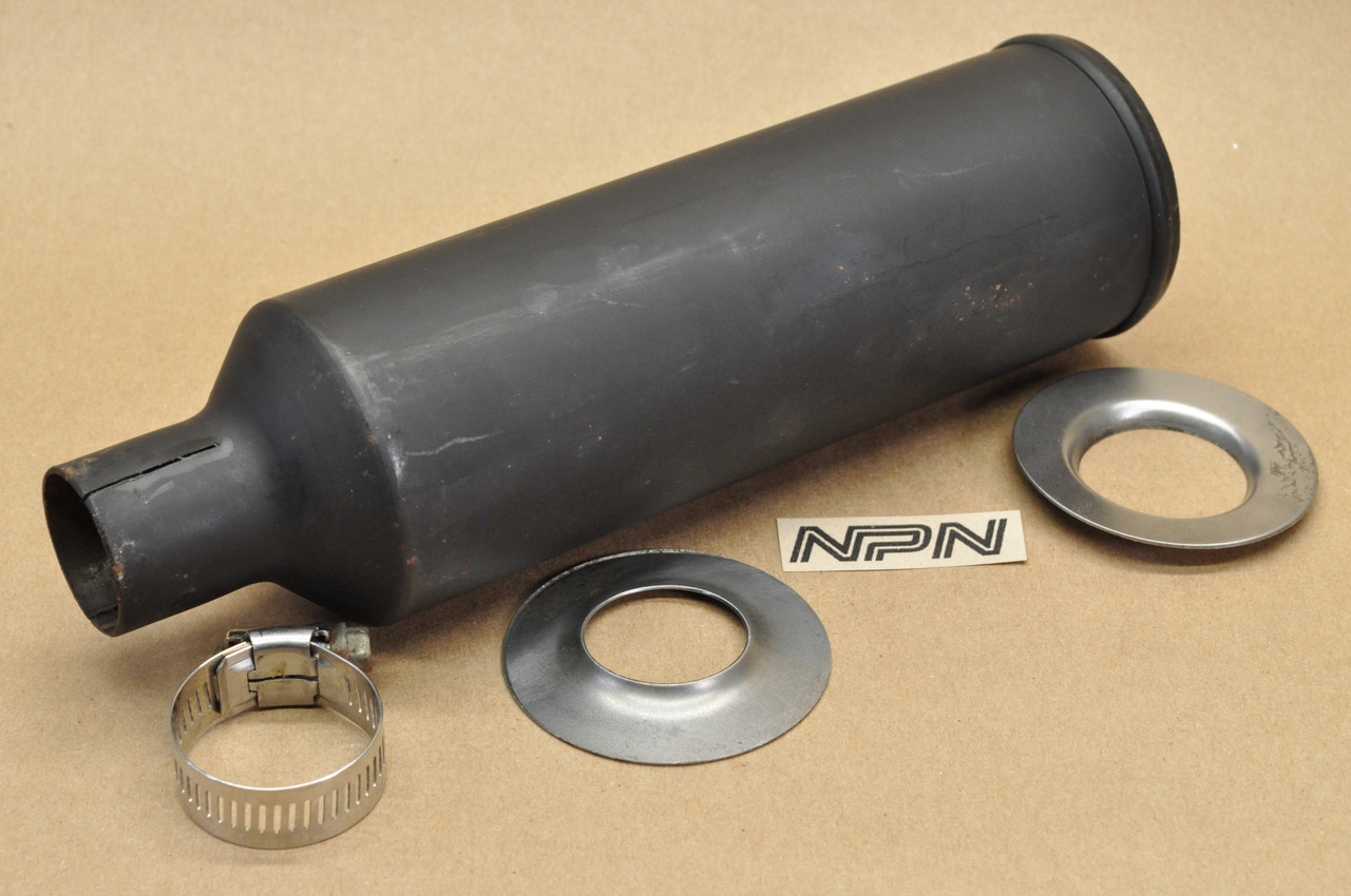 NOS Strader Good Guy 1.187" Motorcycle Dirt Bike Exhaust Muffler Spark Arrester