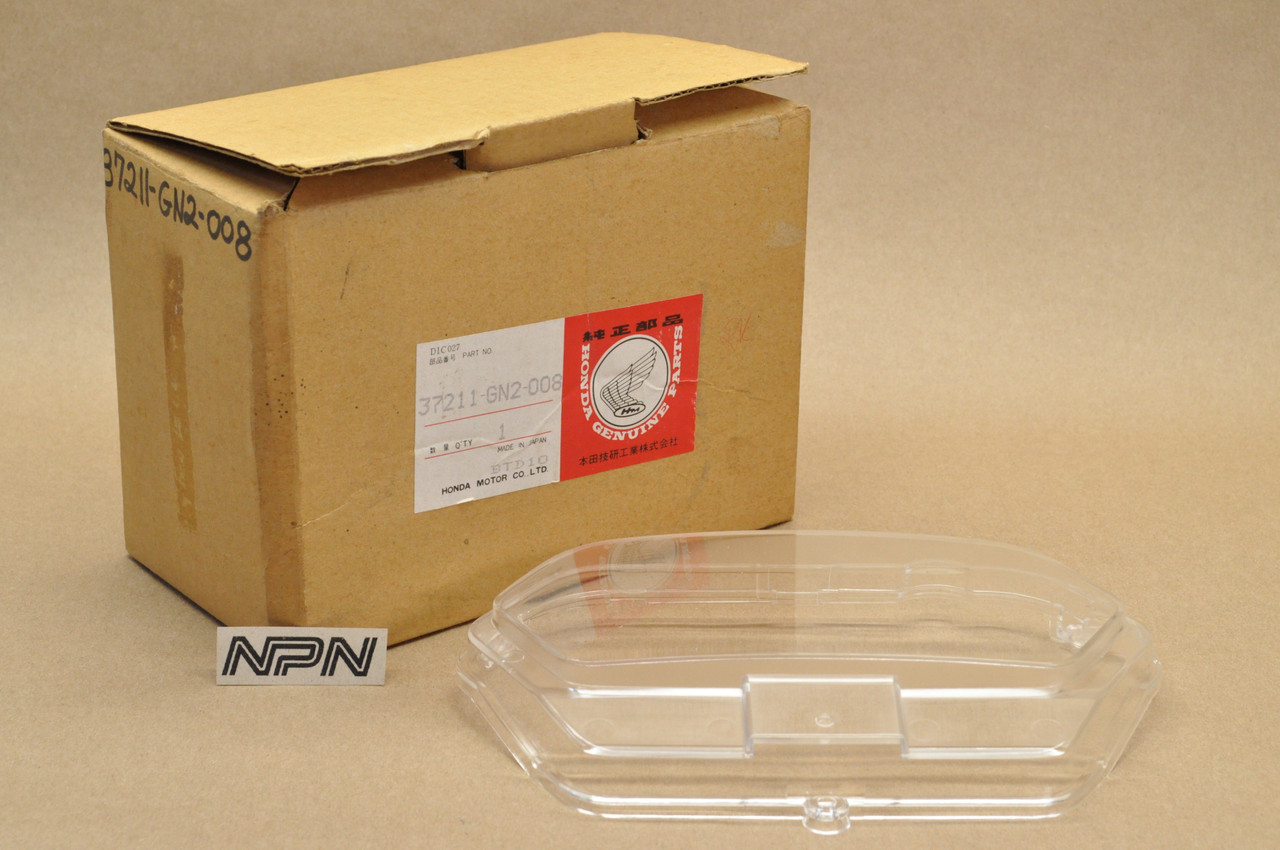 NOS Honda 1985-87 NB50 Aero Speedometer Gauge Case Lens Cover 37211-GN2-008