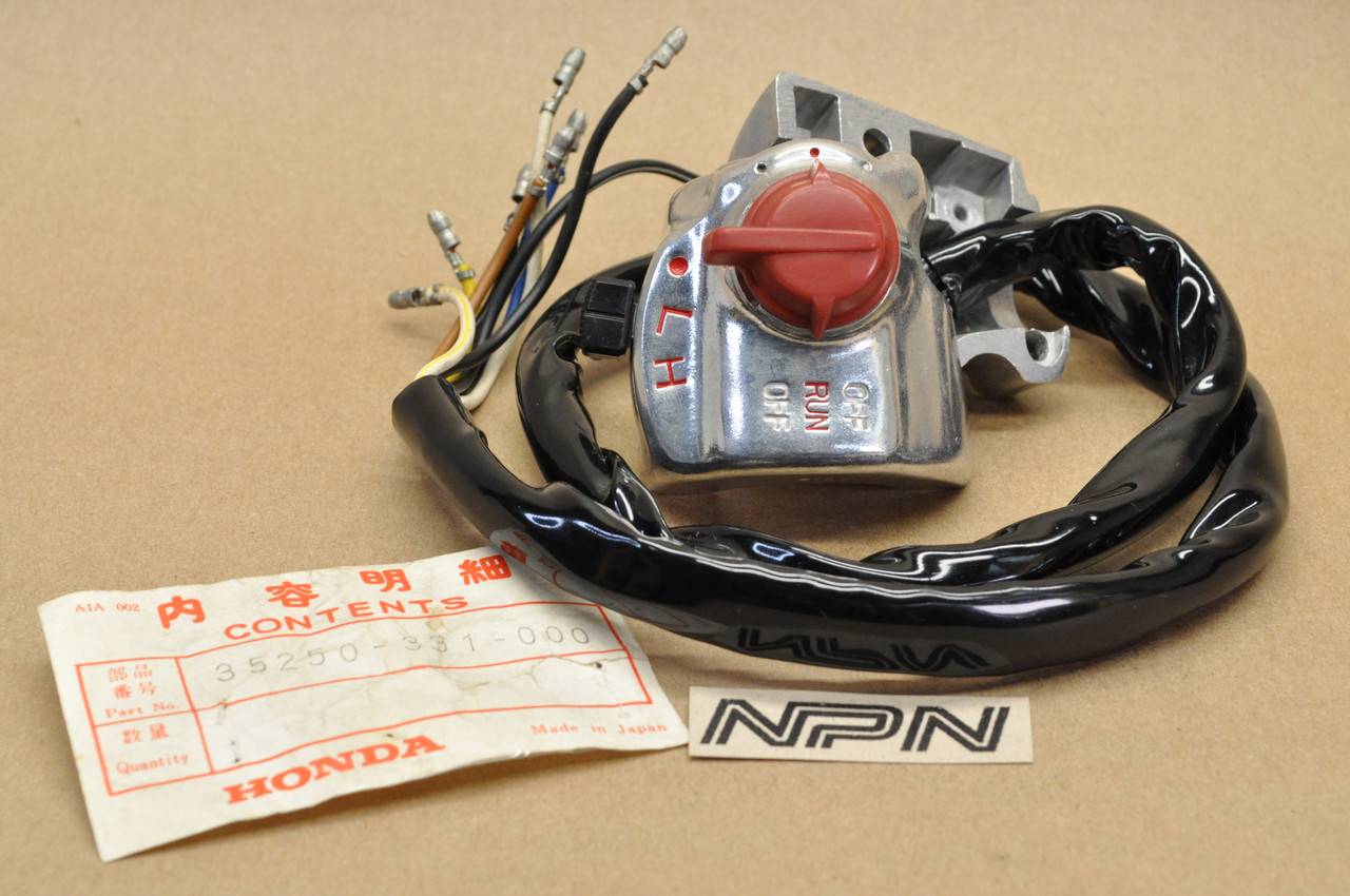 NOS Honda SL100 SL125 Right Light Hi Lo Kill Off Run On Switch 35250-331-000