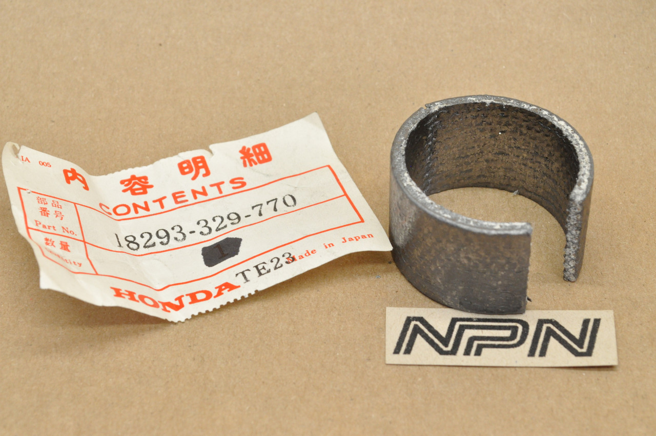 NOS Honda XL250 K1-K2 Exhaust Header Pipe Protector Band Gasket 18293-329-770