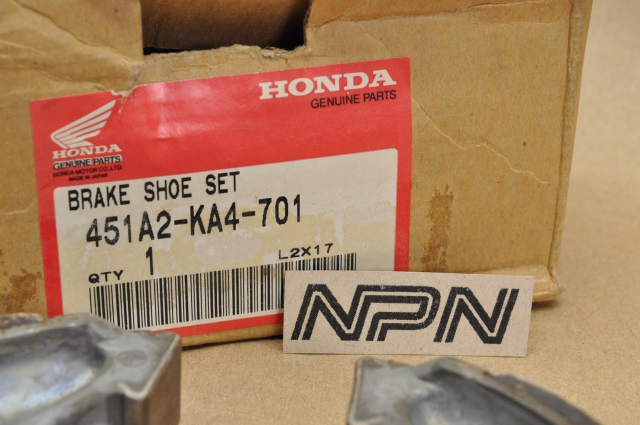NOS Honda 1982 CR250 R CR480 R Brake Shoe Pad Set for 1 Hub 451A2-KA4-701