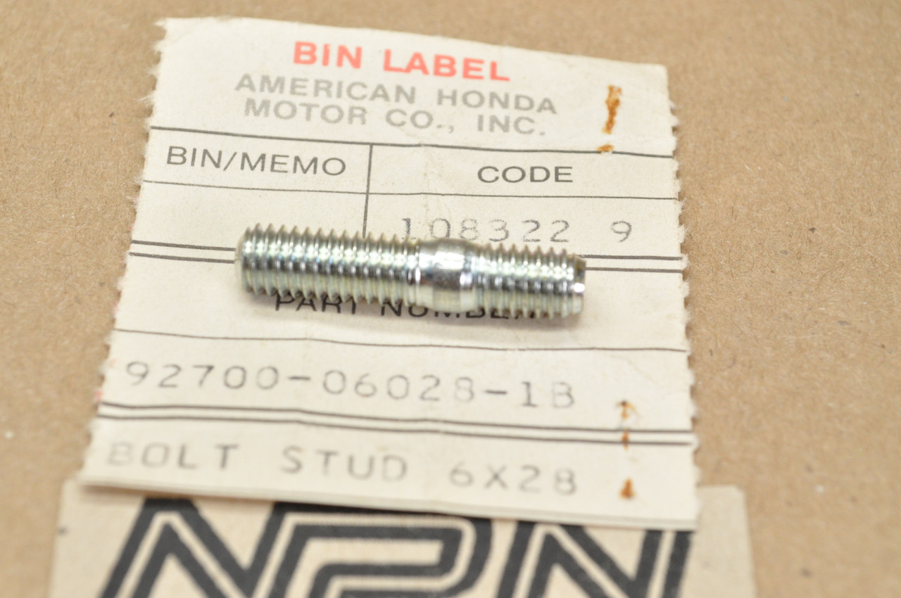 NOS Honda EZ90 MB5 NB50 NC50 NQ50 SA50 SE50 TG50 Stud Bolt 6x28 92700-06028-1B