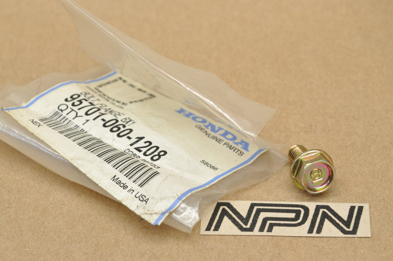 NOS Honda ATC200 CB750 CBX GL1200 MT125 XL200 XL600 XR200 Bolt 95701-06012-08