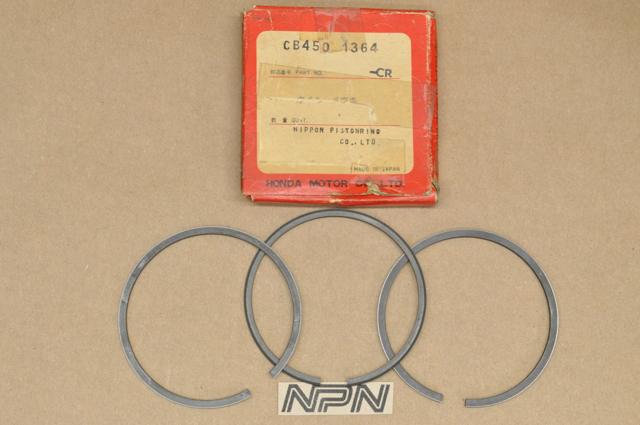 NOS Honda CB450 CB500 T CL450 Standard Size Piston Ring Set 13011-283-000