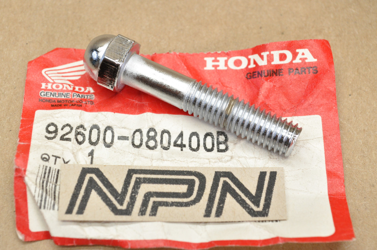 NOS Honda 1978-79 GL1000 Gold Wing Sissy Grab Bar Bumper Cap Bolt 92600-08040-0B