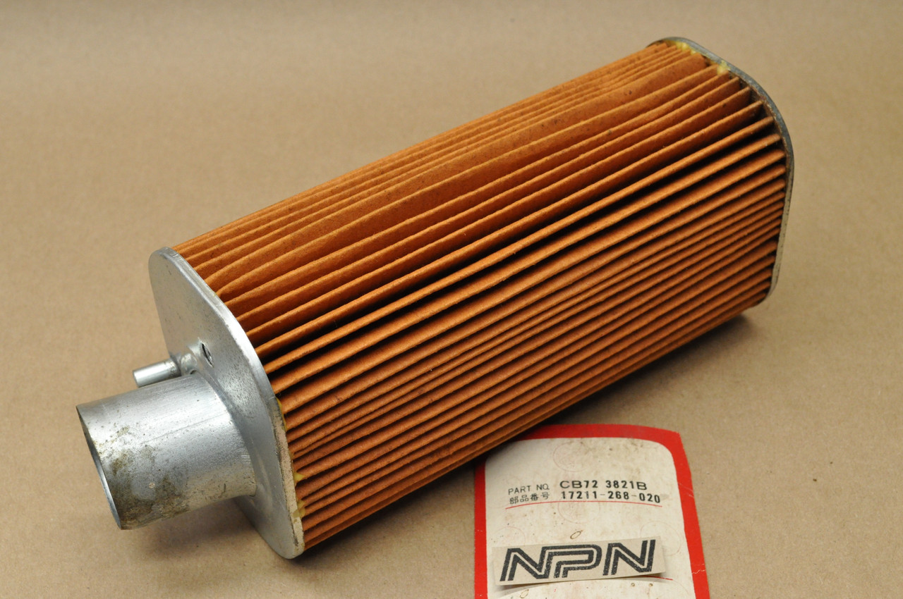 NOS Honda CB72 Right Air Filter Cleaner Element 17211-268-020