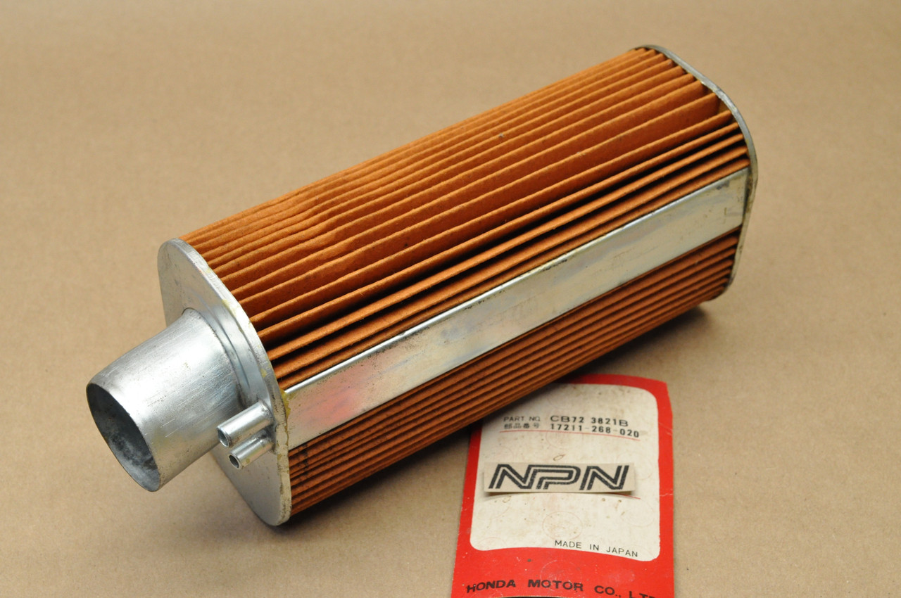 NOS Honda CB72 Right Air Filter Cleaner Element 17211-268-020