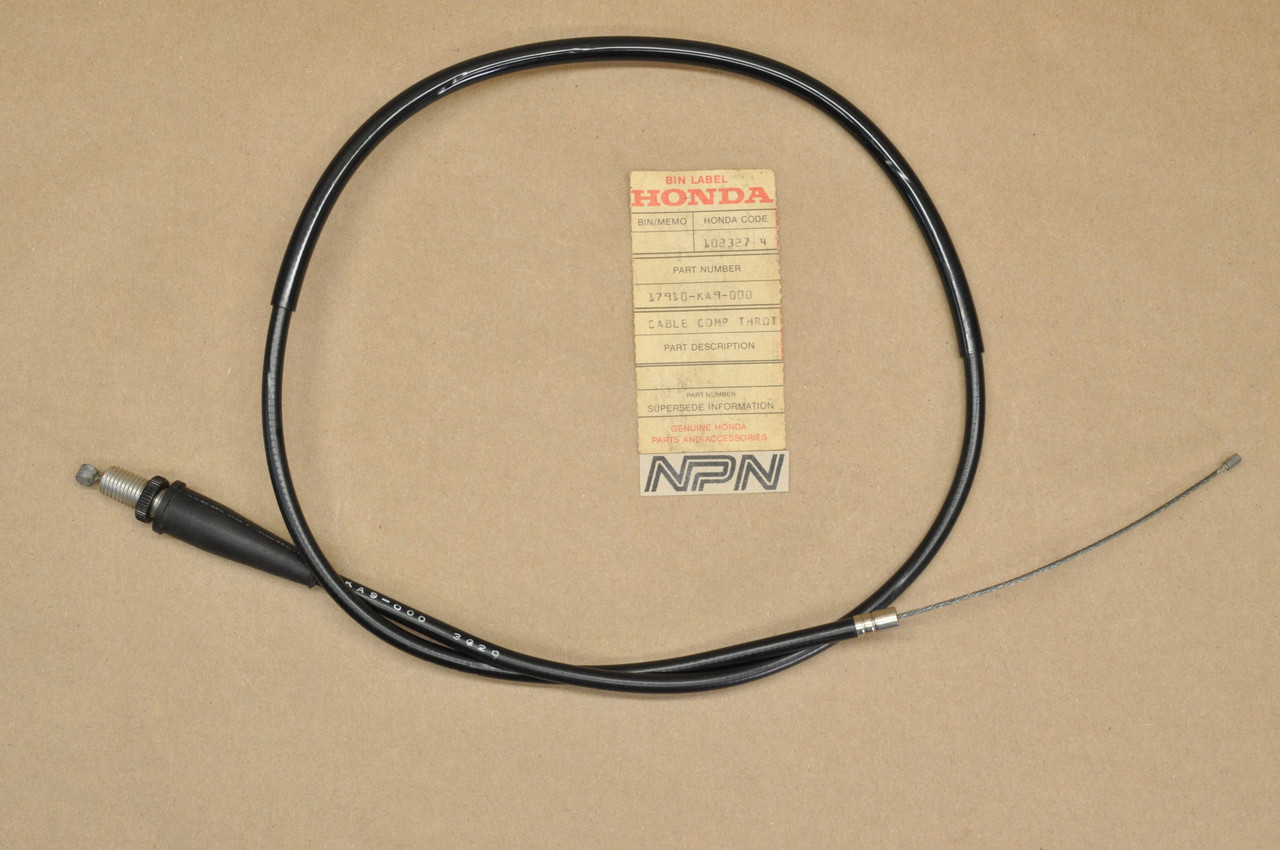 NOS Honda 1981 XR100 Throttle Cable 17910-KA9-000