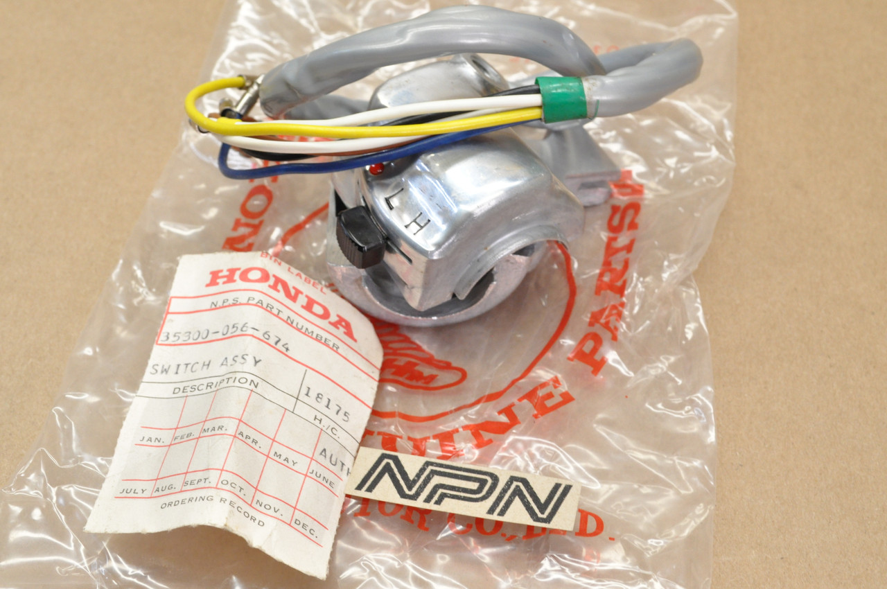 NOS Honda CL90 Right Handlebar Light Lo Hi Dimmer Control Switch 35300-056-674