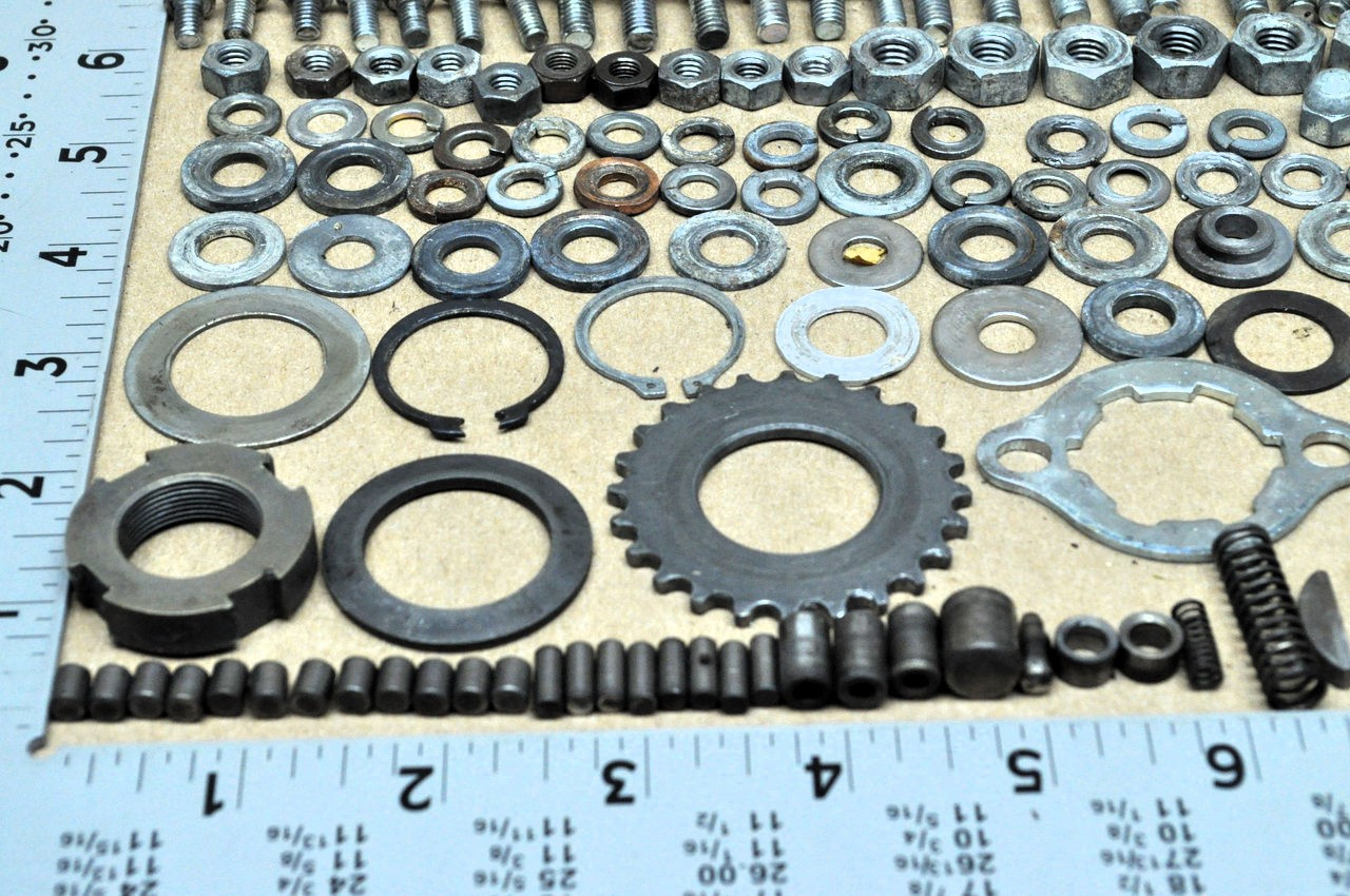 Vintage OEM Honda CA77 Engine Bolt Screw Washer Nut Plate Spring Hardware Lot