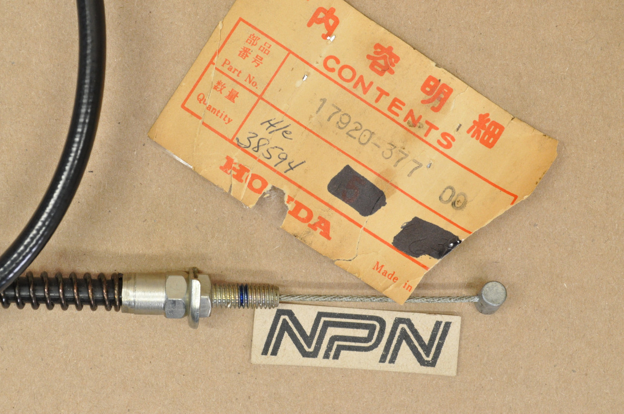 NOS Honda 1975-76 CB400 F Throttle Cable B 17920-377-000