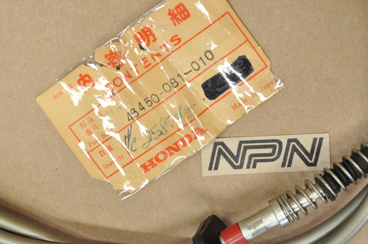 NOS Honda PC50 Moped Rear Brake Cable 43450-081-010
