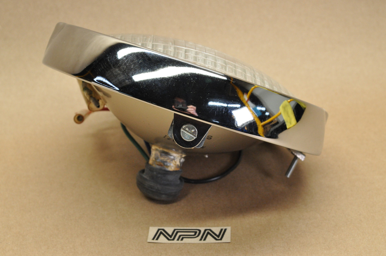 NOS Honda CB450 K0 CB77 CL77 Sealed Beam Head Light w/ Bezel Ring 33100-283-000