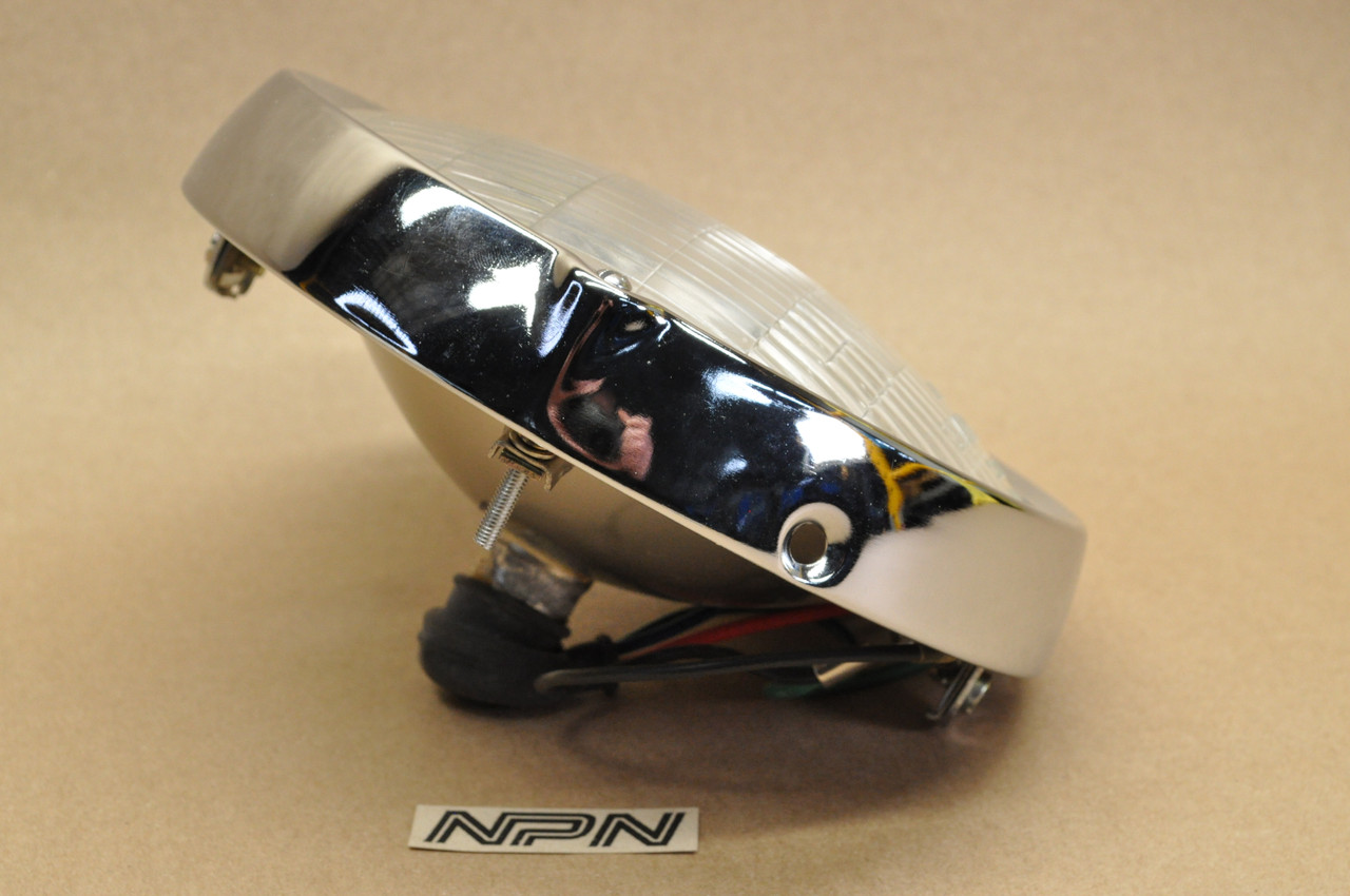 NOS Honda CB450 K0 CB77 CL77 Sealed Beam Head Light w/ Bezel Ring 33100-283-000