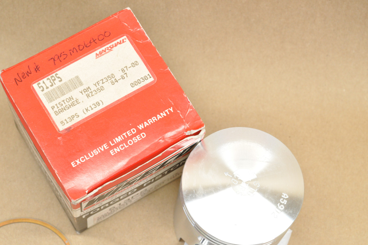 NOS Yamaha 1984-87 RZ350 1987-2000 YFZ350 Wiseco 64 mm Piston & Ring Kit 513PS