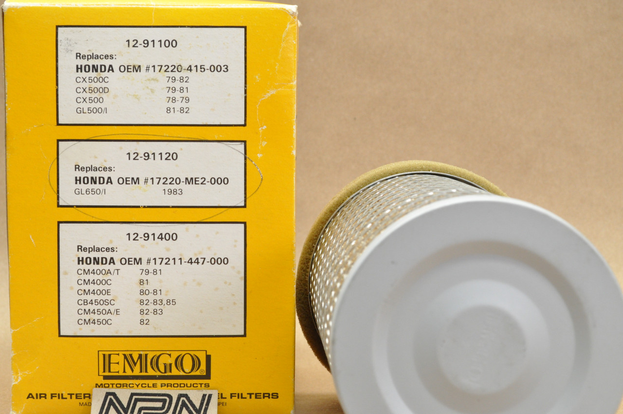 NOS Honda 1983 GL650 Silver Wing Emgo Air Filter Cleaner Element 17220-ME2-000