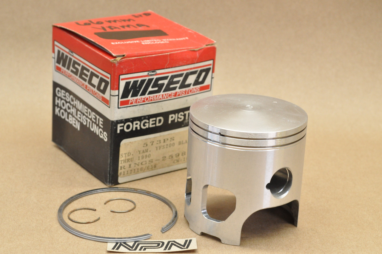 NOS Yamaha YFS200 Blaster Wiseco 66mm Std Size Piston, Rings & Clips Kit 573PS