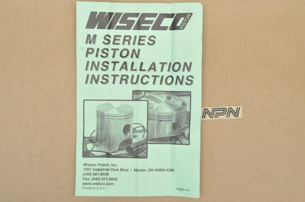 NOS Suzuki RM250 RMX250 Wiseco 67mm Piston, Rings, Pin & Clips Set 642M06700